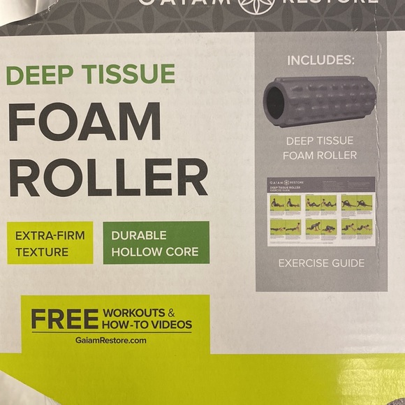 GAIAM Deep Tissue Foam Roller - 13” x 5.5” - Picture 5 of 8